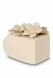 Mini urna cineraria in ceramica 'Flowerbox' beige