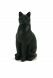 Urna a forma di gatto di colore nero