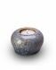 Urna in ceramica fatta a mano con portacandele