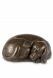 Mini urna cineraria cane 'Riposa in pace' in bronzo