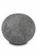 Urna cineraria piccola in porcellana 'Sfera' grigio