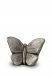 Mini urna cineraria farfalle grigio argento
