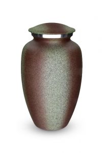 Brass funeral urn cremation ashes