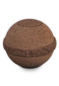 Biodegradable cremation ashes urn sand