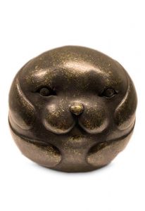 Mini urna cineraria cane 'Eternamente' in bronzo