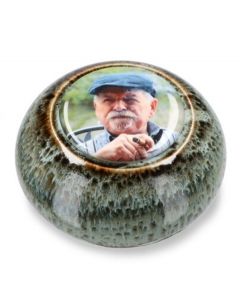 Urna cineraria piccola personalizzate con foto in porcellana in vari colori