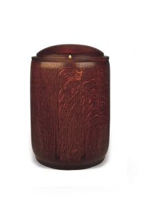 Wooden funeral urn