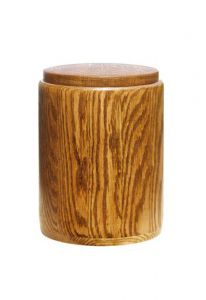 Wooden funeral urn