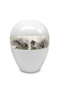 Mini urna cineraria in porcellana 'Orchidee'