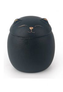 Urna in ceramica gatto nero