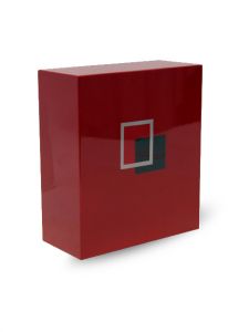 Urna cineraria in fibra di vetro 'Square' rosso