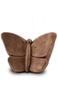 Piccola urna cineraria farfalle color bronzo