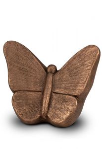 Urna cineraria farfalle color bronzo