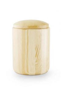 Wooden funeral urn