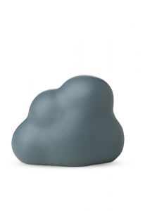Mini urna cineraria in ceramica Nuvola blu