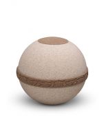 Biodegradable cremation ashes urn sand