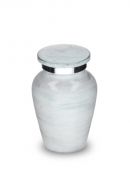 Mini urna cineraria 'Elegance' effetto pietra naturale bianco-grigio